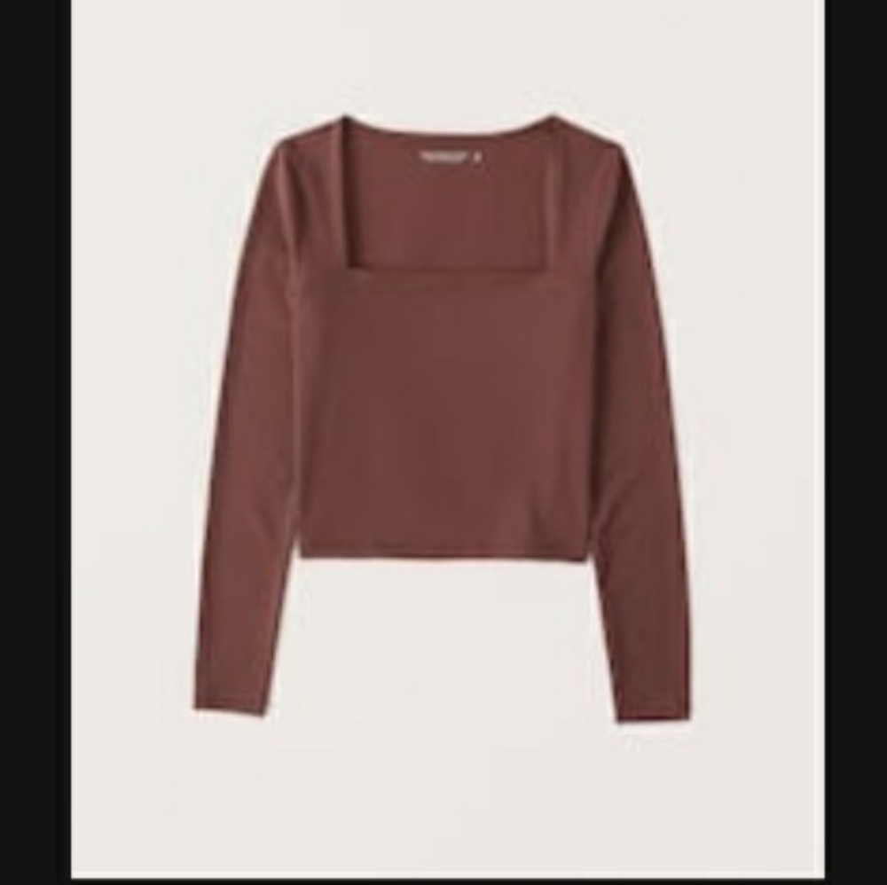 Abercrombie Long Sleeve Squareneck Top